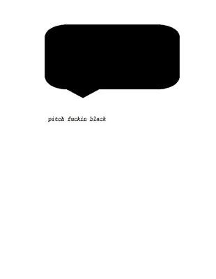 Book cover for pitch fuckin black