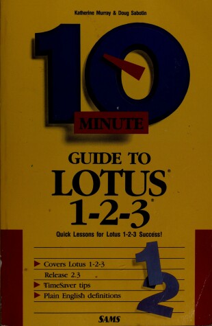 Book cover for 10 Minute Guide to Lotus 1-2-3 Release 2.2