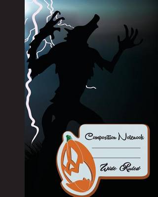 Book cover for Primary Composition Book - Halloween Wolves Vampires