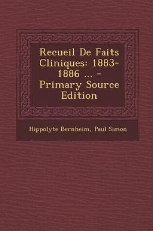 Cover of Recueil de Faits Cliniques