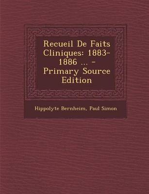 Book cover for Recueil de Faits Cliniques