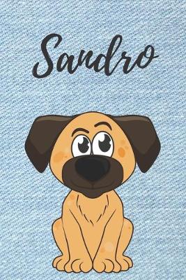 Book cover for personalisiertes Notizbuch Hunde / Malbuch / Tagebuch / Journal / DIN A5 / Geschenk Sandro