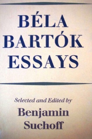 Cover of Essays