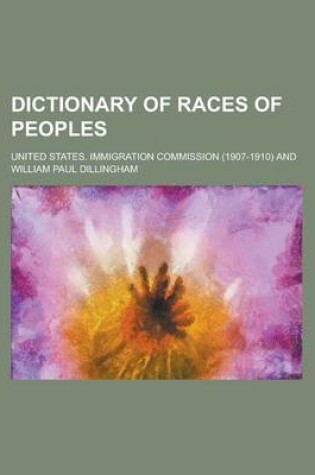 Cover of Dictionary of Races of Peoples