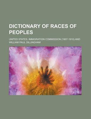 Book cover for Dictionary of Races of Peoples