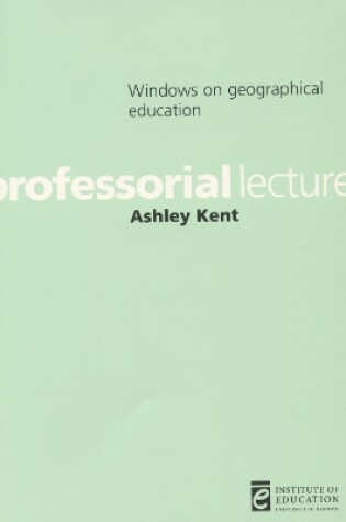 Cover of Windows on geographical education