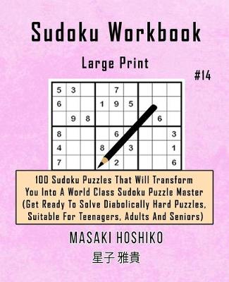 Book cover for Sudoku Workbook-Large Print #14