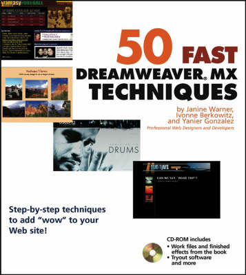 Book cover for 50 Fast Dreamweaver MX Techniques