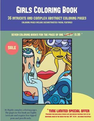 Book cover for Girls Coloring Book (36 intricate and complex abstract coloring pages)