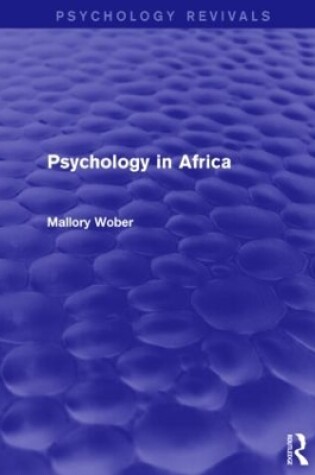 Cover of Psychology in Africa