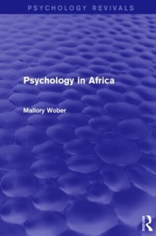 Cover of Psychology in Africa (Psychology Revivals)