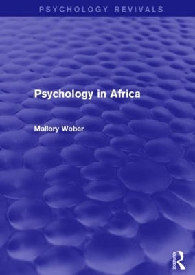 Cover of Psychology in Africa