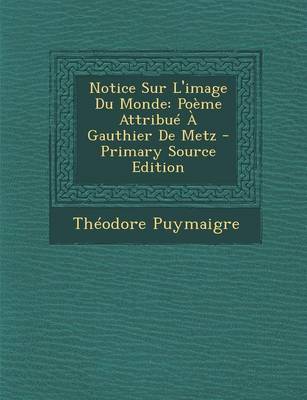 Book cover for Notice Sur L'Image Du Monde