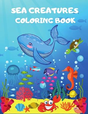 Book cover for Sea Creatures Coloring Book