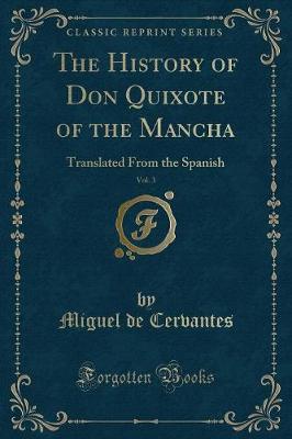 Book cover for The History of Don Quixote of the Mancha, Vol. 3