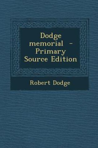 Cover of Dodge Memorial
