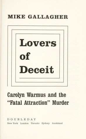 Book cover for Lovers of Deceit