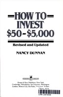 Book cover for How to Invest 50-5 Thousand