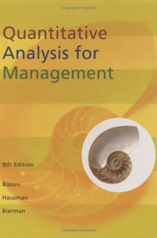 Cover of Quantitative Analysis For Management