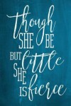 Book cover for Chalkboard Journal - Though She Be But Little, She Is Fierce (Aqua)