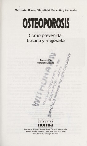 Book cover for Osteoporosis