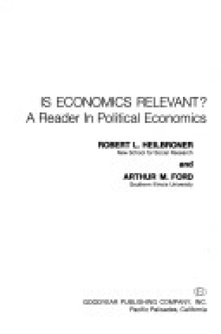 Cover of Is Economics Relevant?