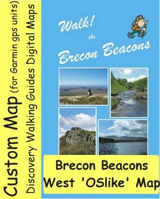 Book cover for Brecon Beacons West Oslike Custom Map