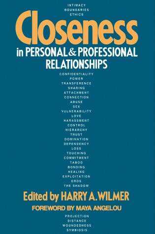 Cover of Closeness in Personal and Professional Relationships