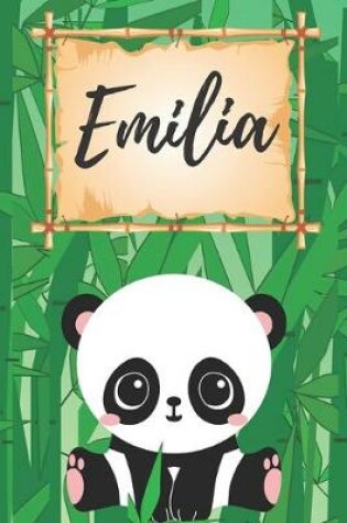 Cover of Emilia Notizbuch Panda / Malbuch / Kritzelbuch / Tagebuch / Journal / DIN A5 / Geschenke