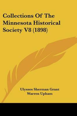 Book cover for Collections of the Minnesota Historical Society V8 (1898)