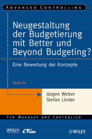 Cover of Neugestaltung der Budgetierung mit Better und Beyond Budgeting?