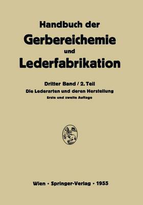 Book cover for Die Lederarten Und Deren Herstellung