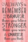 Book cover for Always Remember You are Braver than you believe - Stronger than you seem & Smarter thank you think