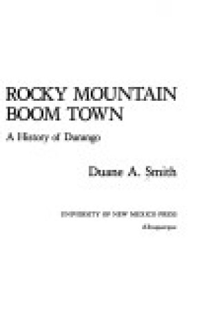 Cover of Rocky Mountain Boom Town