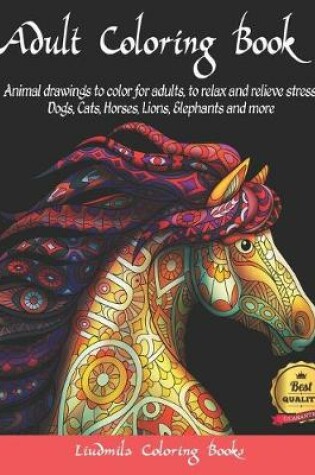 Cover of Adult Coloring Boosks Animals