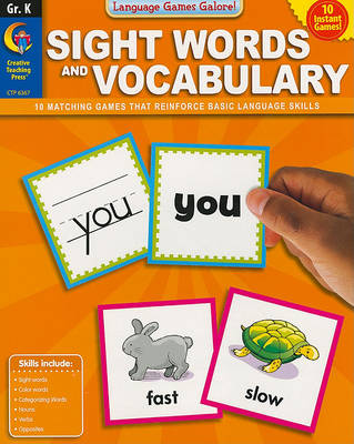 Cover of Sight Words and Vocabulary, Grade K