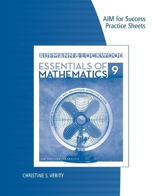 Book cover for AIM for Sucess Practice Sheets for Aufmann/Lockwood's Essentials of  Mathematics: An Applied Approach, 9th