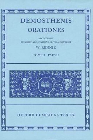 Cover of Demosthenes Orationes