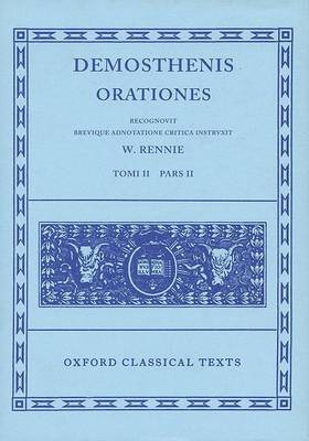 Cover of Demosthenes Orationes