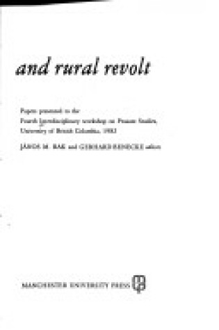 Cover of Religion and Rural Revolt