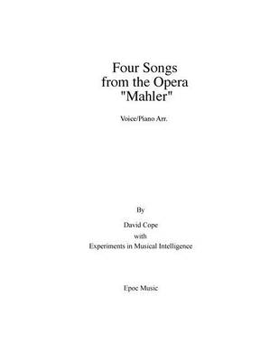 Book cover for Four Songs from the Opera "Mahler" Vocal/piano arr.