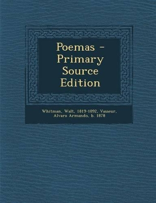Book cover for Poemas - Primary Source Edition