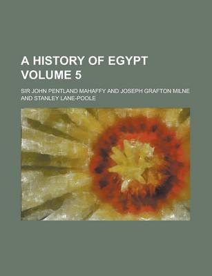 Book cover for A History of Egypt Volume 5