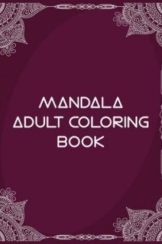 Cover of Mandala adult coloring book