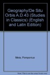 Book cover for Geography/De Situ Orbis A.D.43