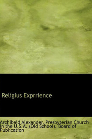 Cover of Religius Exprrience