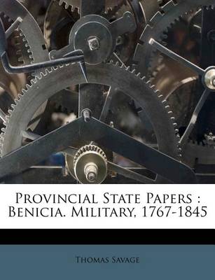 Book cover for Provincial State Papers