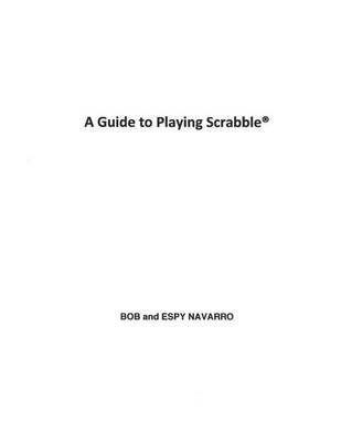 Book cover for A Guide to Playing Scrabble