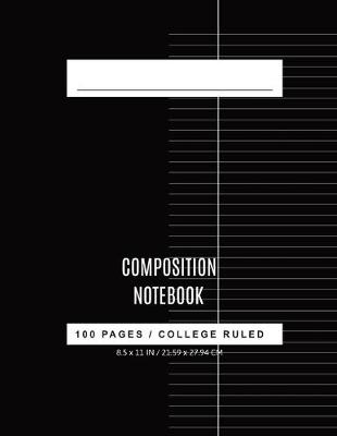 Book cover for College Ruled Composition book