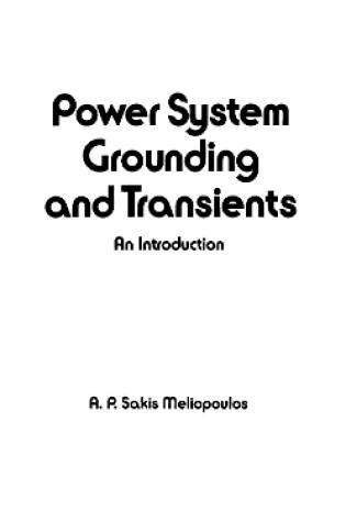 Cover of Power System Grounding and Transients